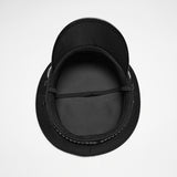 Dead Calm Gothic Military Studded Hat in Black