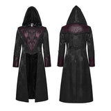 Carmilla Men's Gothic Woven coat in Black & Red