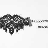 Moonset Women's Gothic Bat Lace Choker Necklace in Black