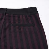 Arbaces Gothic Striped Embellished Pants Men's