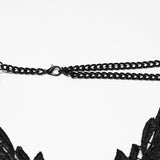 Still Life Women's Gothic Harness with Skull Motif in Black
