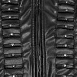 Strix Women's Punk Faux Leather Jacket in Black