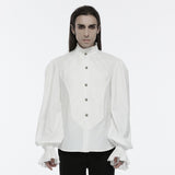 Arachne Gothic Woven Ruffle Shirt Men's