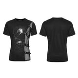 Erzulie Men's Gothic Stapped T-shirt in Black