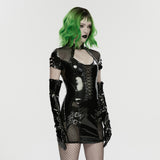 Plague Gothic Patent Leather Corset Dress