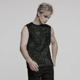 Ashen Gothic Mesh Knit Top Men's