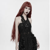 Still Life Women's Gothic Harness with Skull Motif in Black
