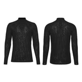 Bitter Root Men's Gothic Longsleeve Top in Black