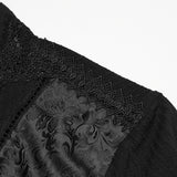 Penumbra Gothic Knit Brocade High Neck Top Men's