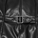 Lilith Studded Faux Leather Zipped Waistcoat