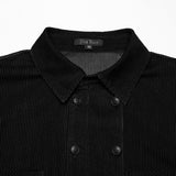Thornveil Gothic Black Mesh Shirt Men's