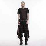 Widow Peak Men's Gothic Overskirt in Plaid