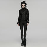 Caliban Women's Gothic Waistcoat with Beading in Black
