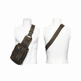 Laudanum Adjustable Punk Backpack in Coffee