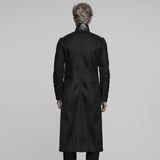 Azazel Gothic Mesh Faux Leather Coat Men's