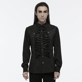 Scopolia Gothic Jacquard Lace-Up Shirt Men's