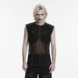 Effigy Men's Gothic Vest Top in Black