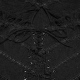 Night Owl Women's Gothic Long Dress in Black