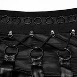 Ahriman Punk Mesh Multi-Buckle Harness Vest Men's