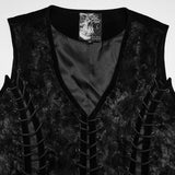 Ariadne Gothic Velvet Brocade Waistcoat Men's