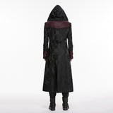 Carmilla Men's Gothic Woven coat in Black & Red