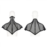 Alrisha Gothic Mesh Faux Leather Mask Collar