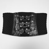 Zagreus Men's Punk Techwear Corset in Black