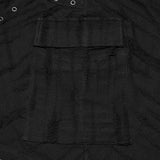 Aeronwen Gothic Distressed Eyelet Hooded Top Men's