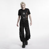 Erzulie Men's Gothic Stapped T-shirt in Black