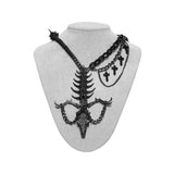 Samhain Women's Gothic Necklace in Black