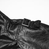 Walpurgis Gothic Faux Leather Cloak Coat Men's