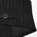 Gomez Gothic Striped Black Waistcoat Men's