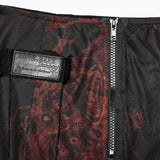 Molecular Women's Gothic Skirt in Black & Red