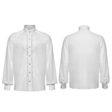 Cenotaph Men's Gothic Shirt in White