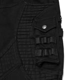 Auber Men's Punk Techwear Trousers in Black