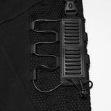 Ghost Light Men's Gothic Techwear Denim Trousers in Black