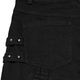 Auber Men's Punk Techwear Trousers in Black