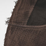 Morpheus Steampunk Hooded Drape Shrug in Coffee