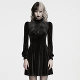 Buttress Women's Gothic Embroidered Dress in Black
