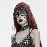 Homunculus Women's Gothic Spiderweb Masquerade Mask in Black & Tarnished Bronze