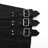 Morion Men's Punk Jeans in Black