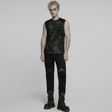 Ashen Gothic Mesh Knit Top Men's