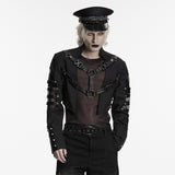 Morpheus Men's Gothic Woven Jacket in Black