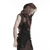 Hemlock Men's Gothic Vest/Camisole in Black & Coffee