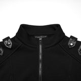 Ungula Gothic Knit Hooded Zipped Jacket Men's