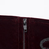 Thyrsus Men's Gothic Pants with Velvet in Red