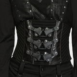 Zagreus Men's Punk Techwear Corset in Black
