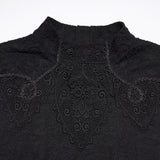 Bitter Root Men's Gothic Longsleeve Top in Black