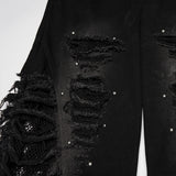 Caliban Men's Gothic Everyday Denim Pants in Black