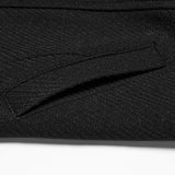Rood Men's Gothic Ruffled Dandy Jacket in Black